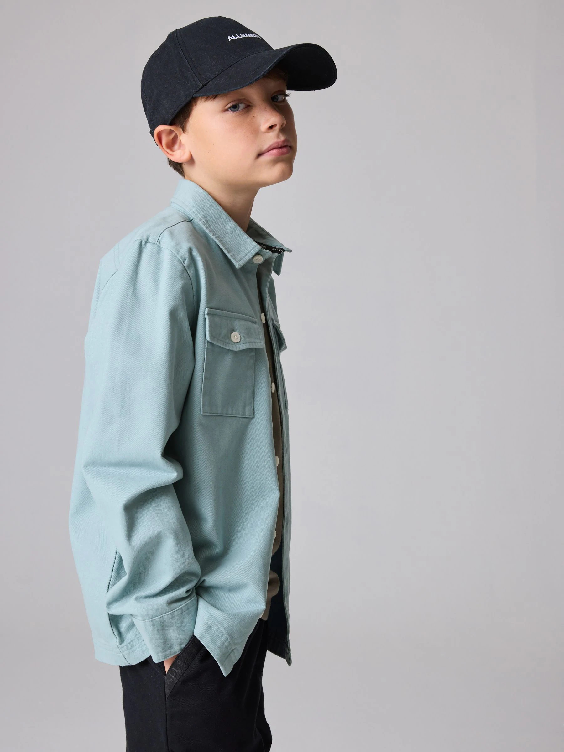 smALLSAINTS Spotter Shacket and T-Shirt Boys Set