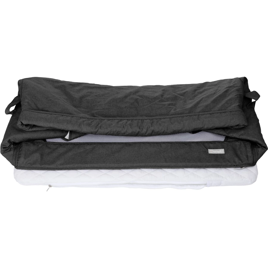 babyGO Beistellbett Together Black-Gold