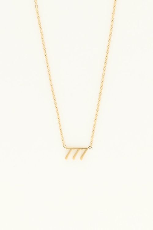 Angel number 777 ketting