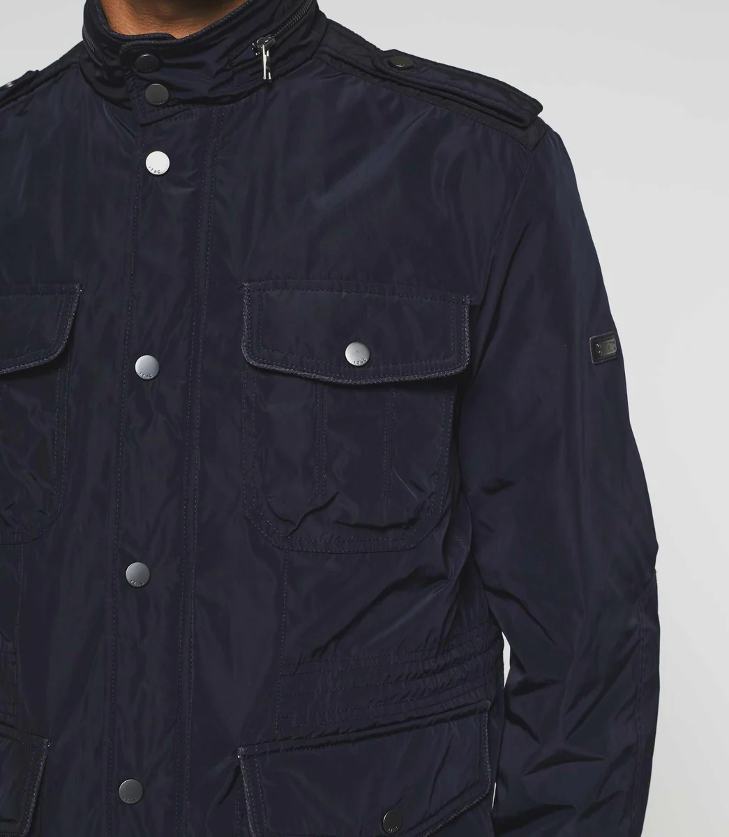 Parka à poches marine 