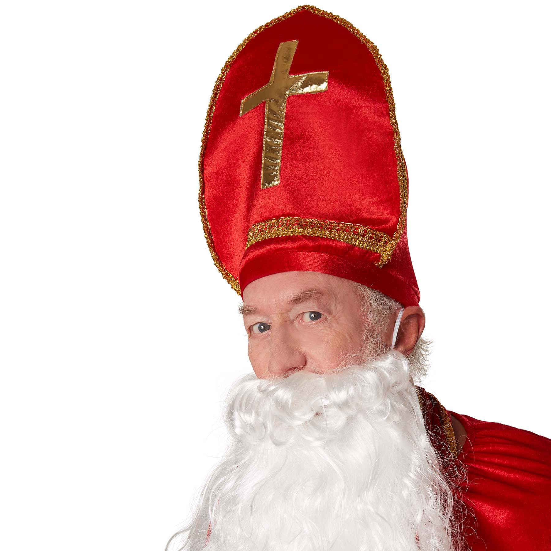 tectake® Herrenkostüm St. Nikolaus in klassischen Farben