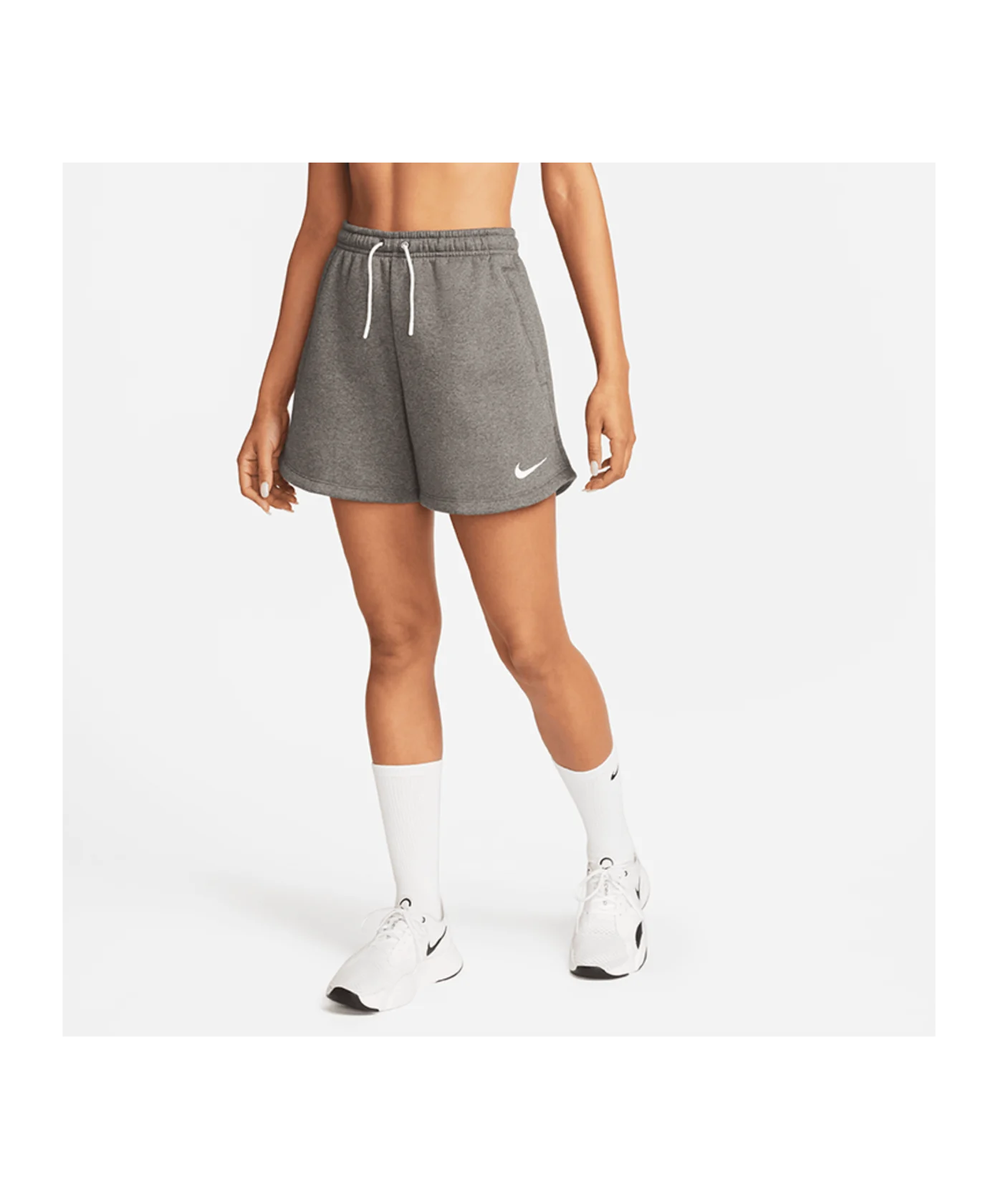 Nike Park 20 Fleece Short Damen Grau Weiss F071
