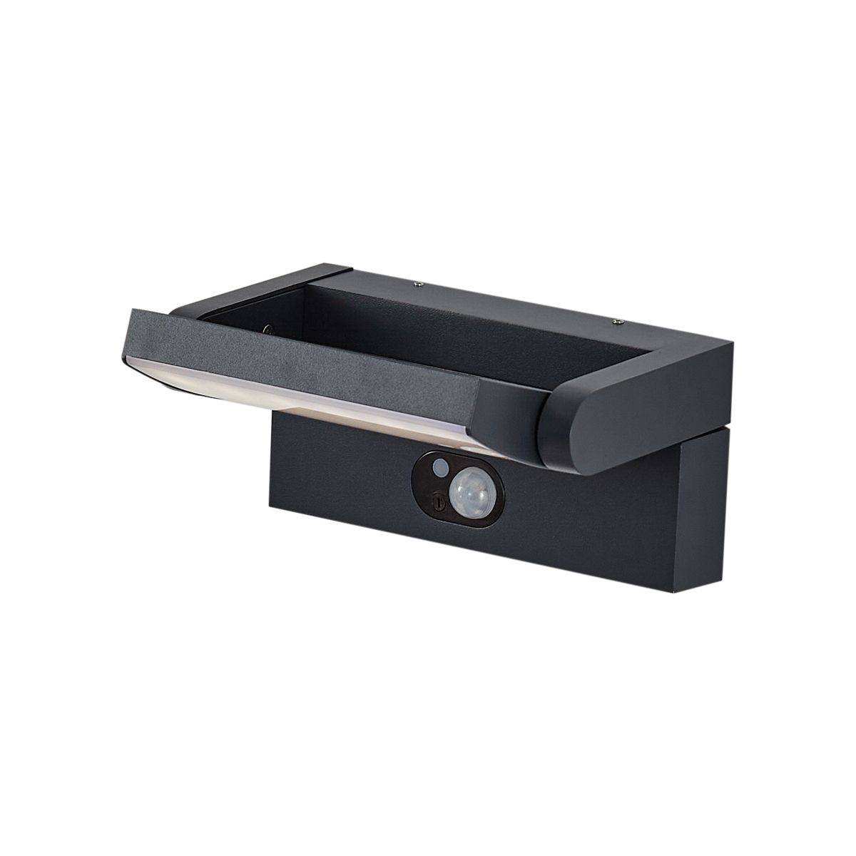 Buiten wandlamp zwart incl. LED IP54 met bewegingssensor solar - Judge