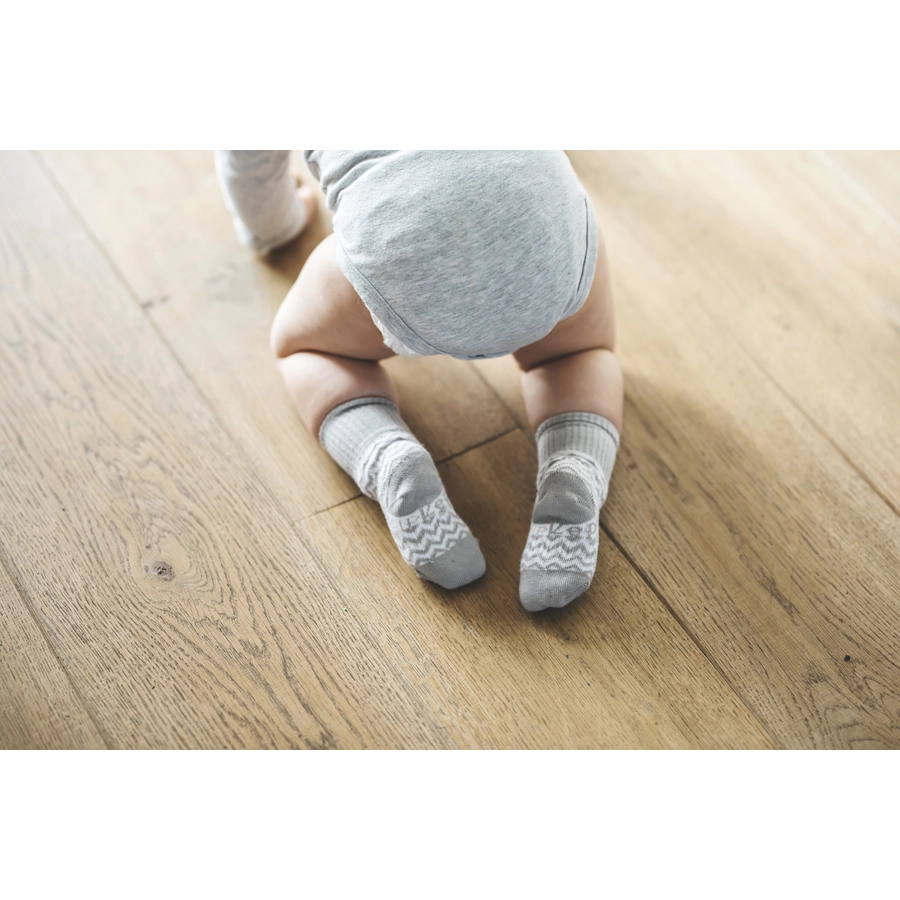 KipKep Stay-On Socken 2er-Pack Ziggy grey
