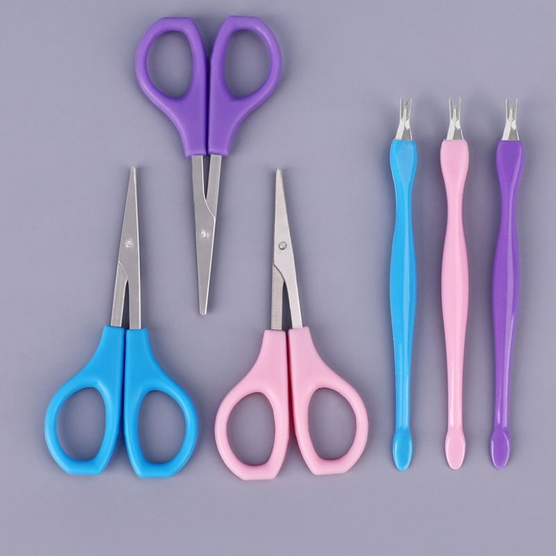 magrinta - Set van 5: Nagelriemduwer + Nagelvijl + Nagelknipper + Make-upschaar + Pincet
