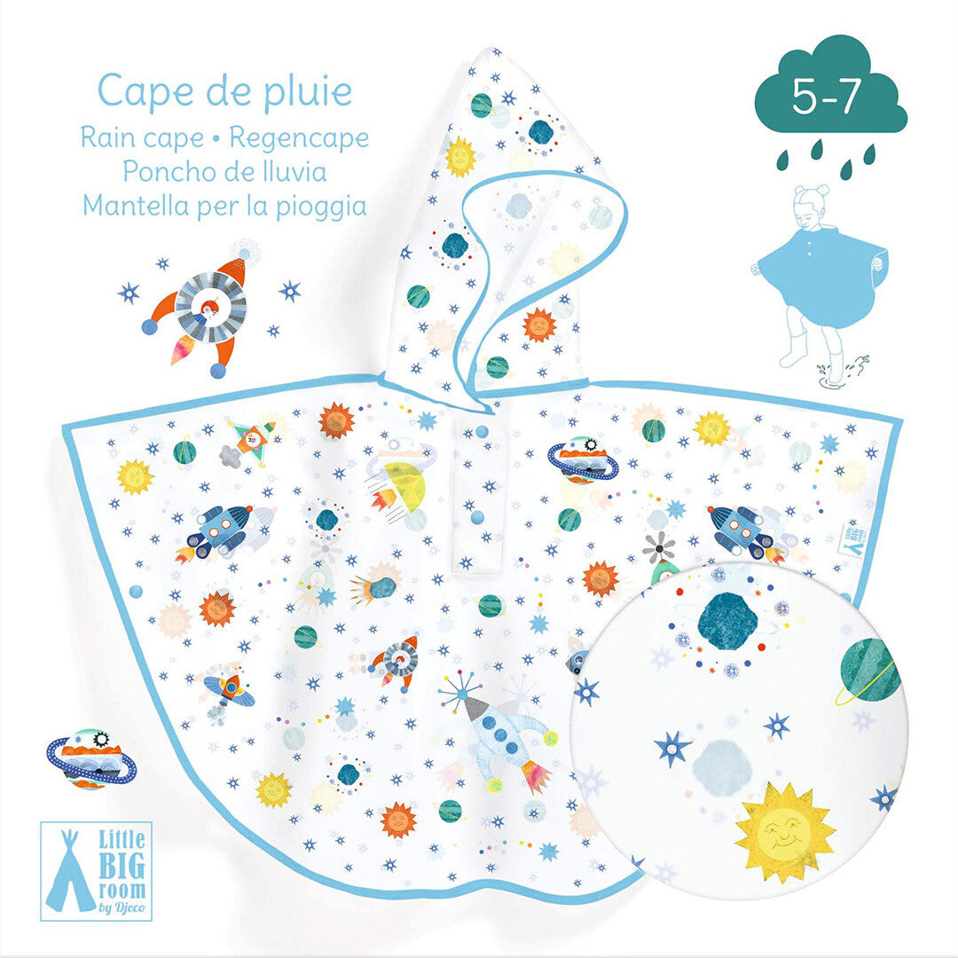 Djeco regencape raket - 5-7 jaar