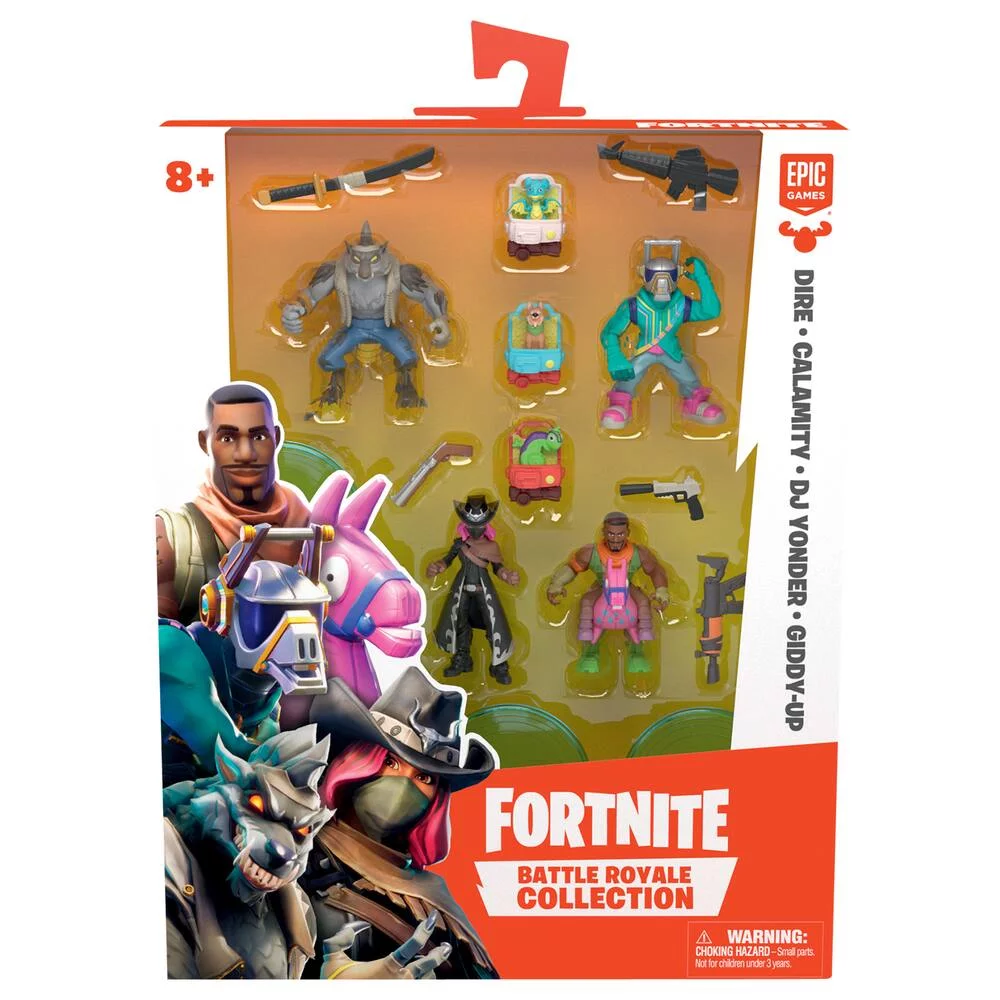 PACK SQUAD 4 FIGURINES 5 CM - FORTNITE BATTLE ROYALE