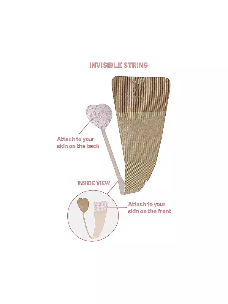 MAGIC BODYFASHION Invisible String 4er Pkg. beige