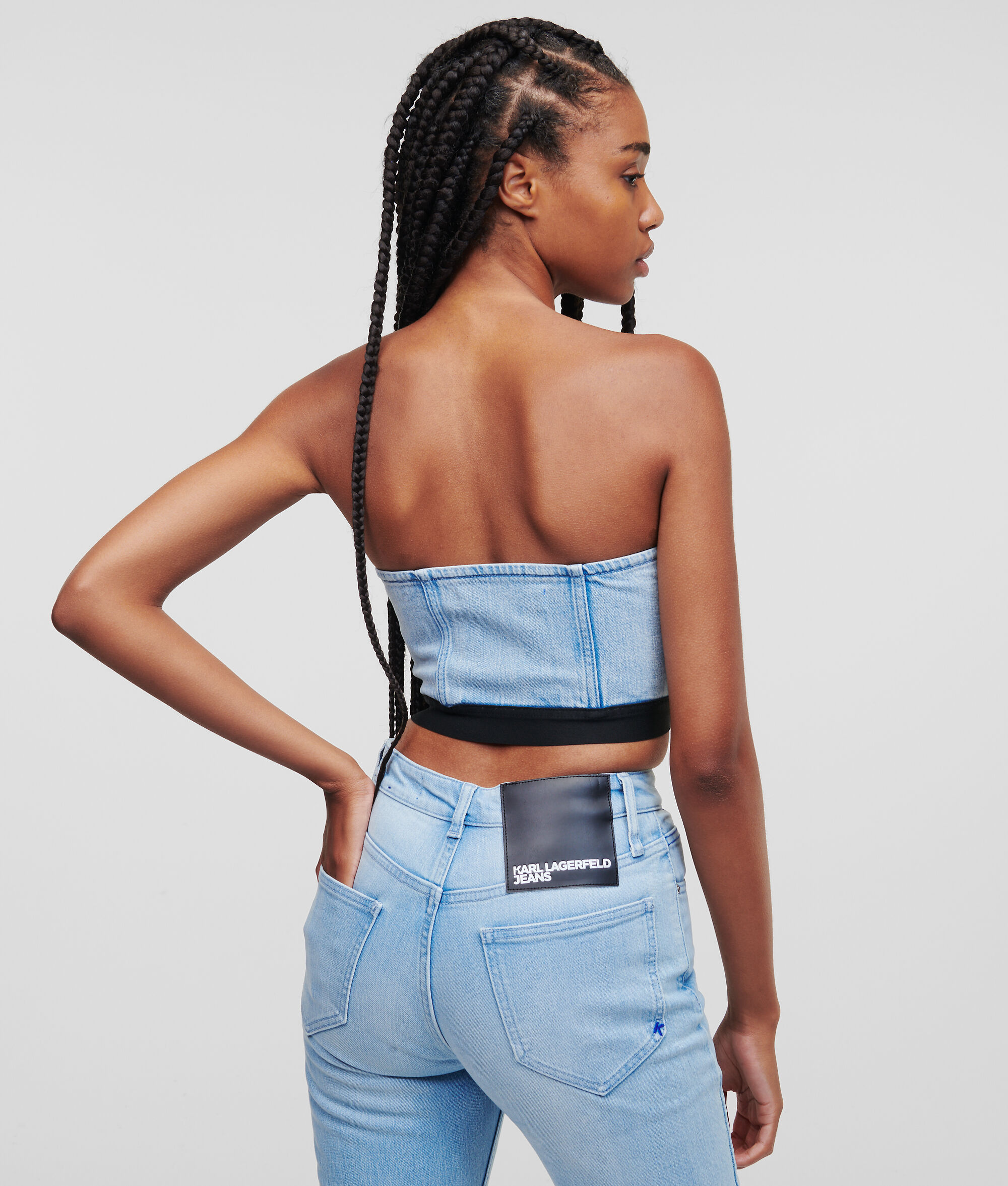HAUT BANDEAU ZIPPÉ SUR LE DEVANT KLJ