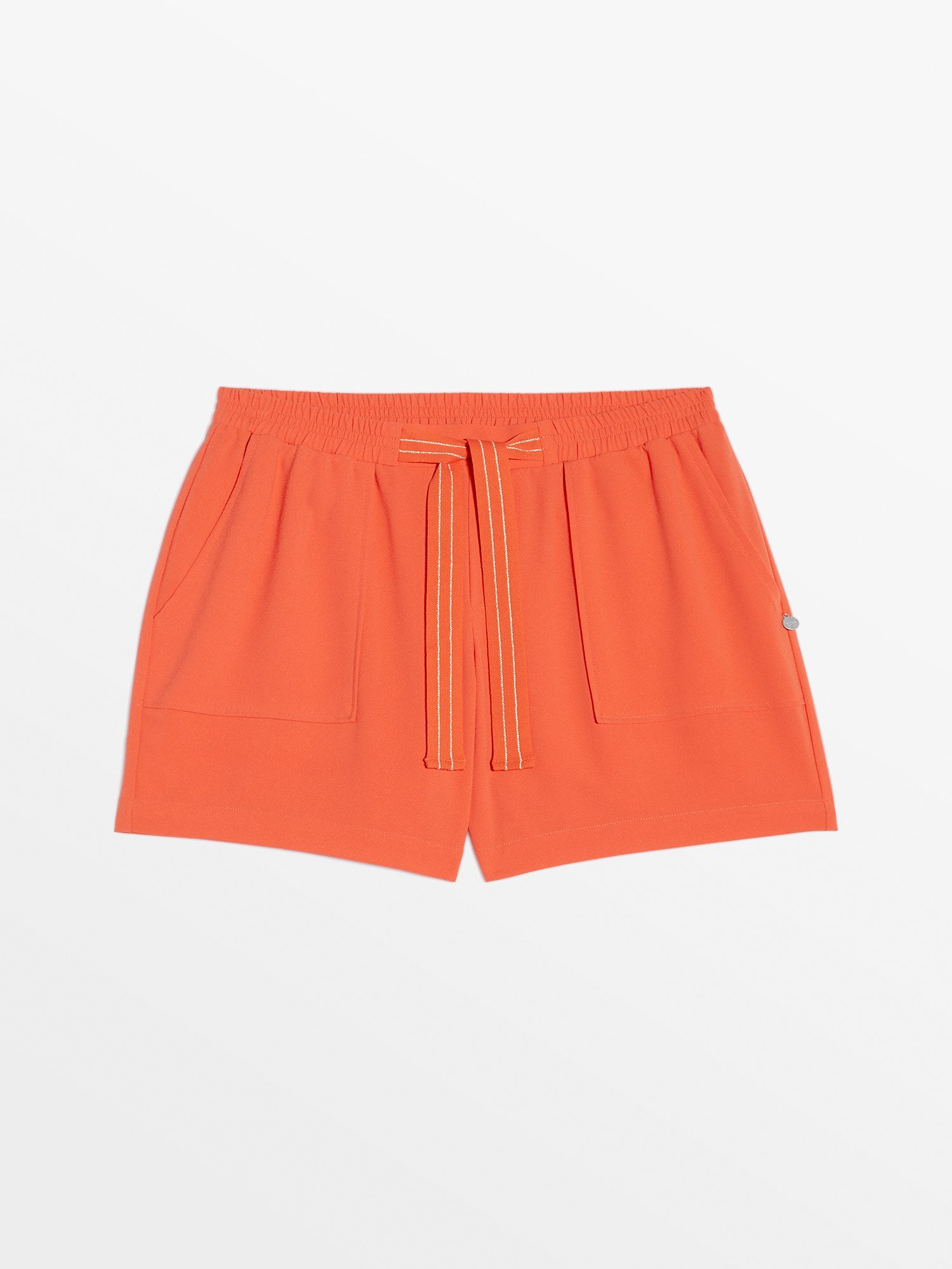 Short Femme Ceinture Elastiquée Rouge