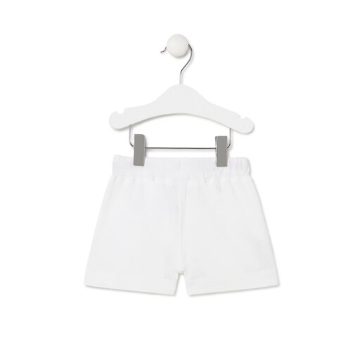 Bermuda branca casual para meninos