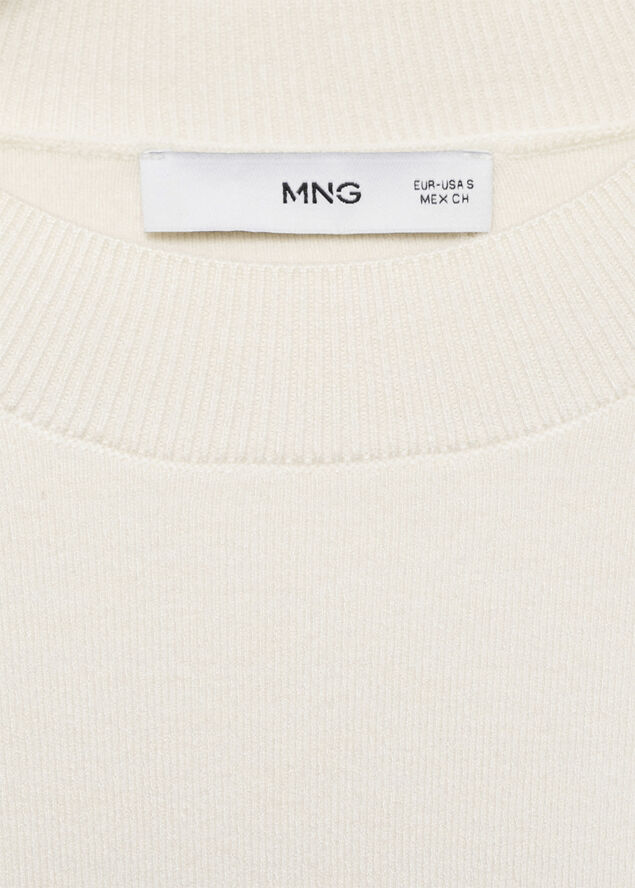 MANGO Bicolour sweater Black