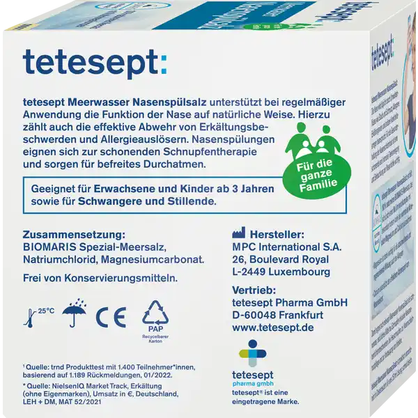 Meerwasser Nasenspülsalz
