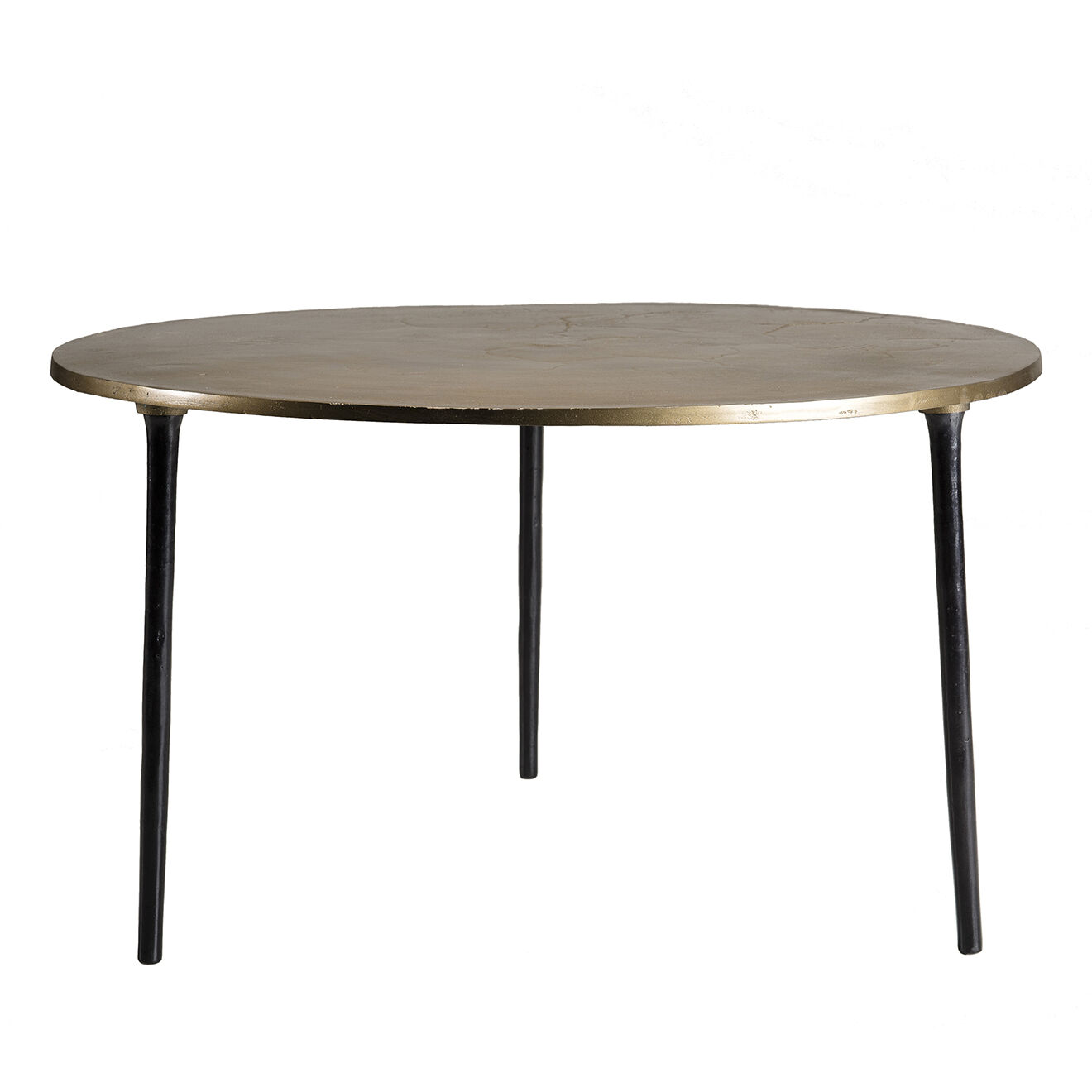 Macabane Table basse ronde Jonas dorée - D.80xH.45 cm