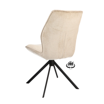 Eetkamerstoel Onne Movie desert beige chenille stof