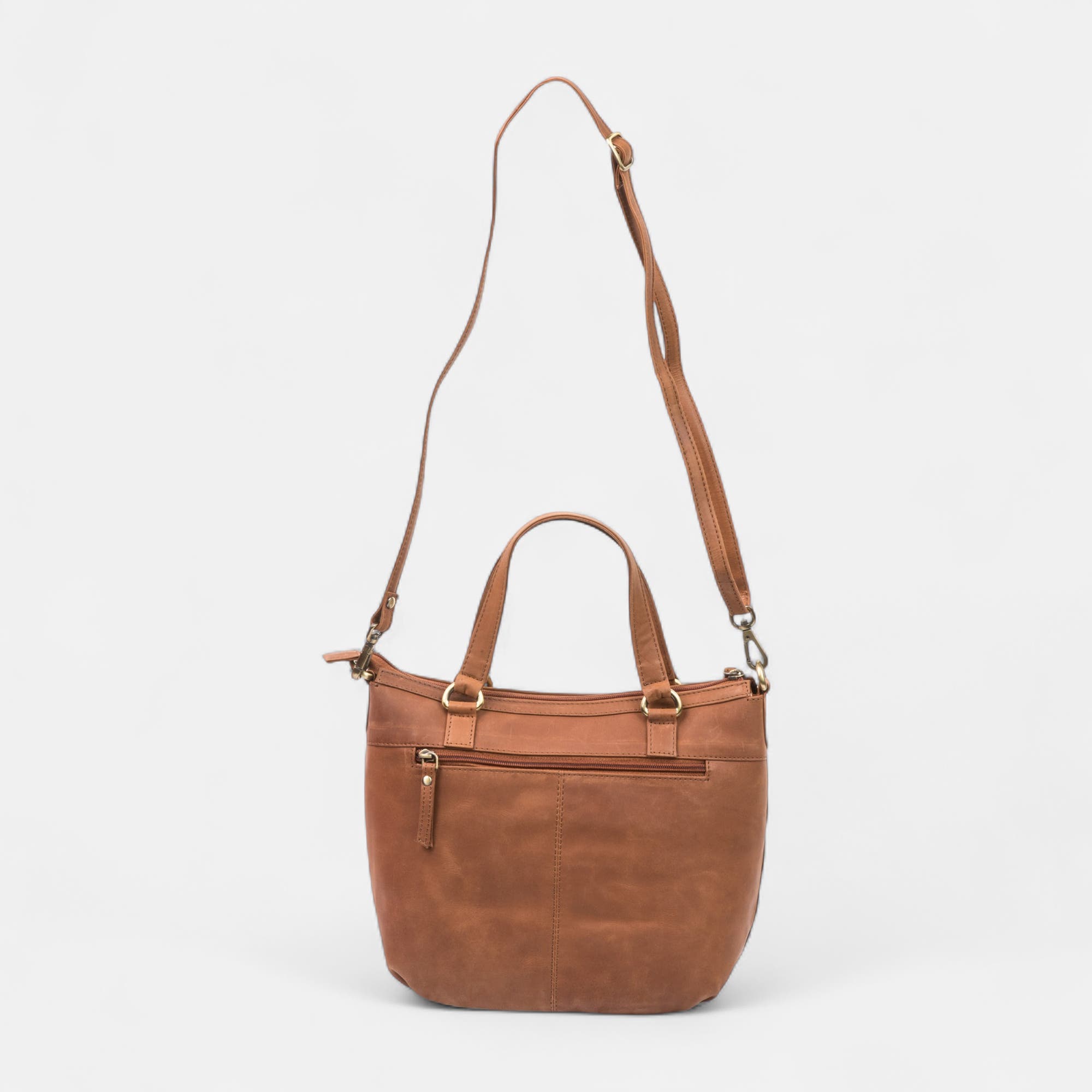 Sac bandoulière en cuir cognac
