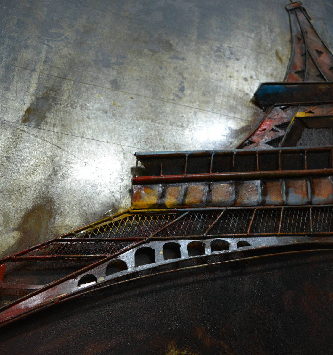 Wandbild EIFFELTURM - Metall - 80x120 cm