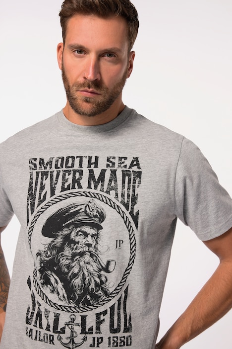 T-Shirt, Halbarm, Sailor-Print, bis 8 XL