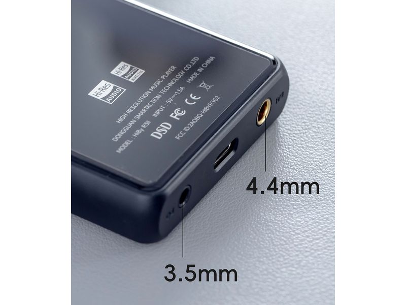 HiBy HiRes-Player R3 II 2025 Schwarz Hi-Res Musik-Player mit Bluetooth und WiFi