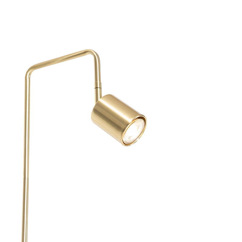QAZQA Moderne vloerlamp messing verstelbaar - Java