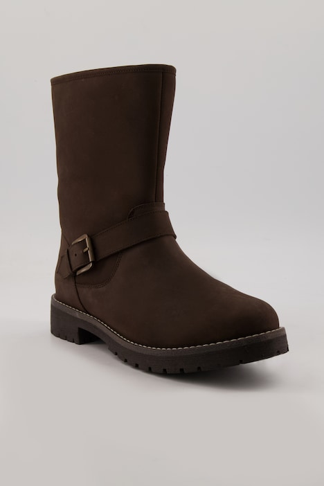 Leder-Boots, Wachsleder, Webpelzfutter, Weite H