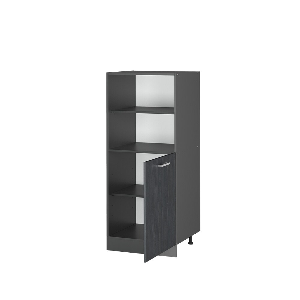 Vicco Vorratsschrank R-Line Schwarz Beton Anthrazit 60 cm kleine Tür
