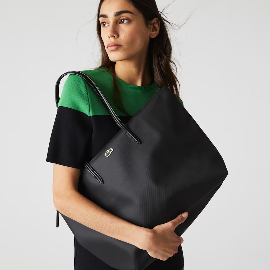 Sac cabas zippé L.12.12 Concept uni Sacs à main & Cabas - Noir - Lacoste - Femme