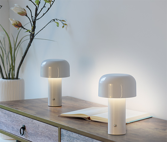 Paul Neuhaus LED-Akku-Tischleuchte »Agnes«, 2er-Set, weiß