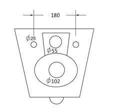 Kerra Kasos randloos hangend toilet met softclose zitting wit
