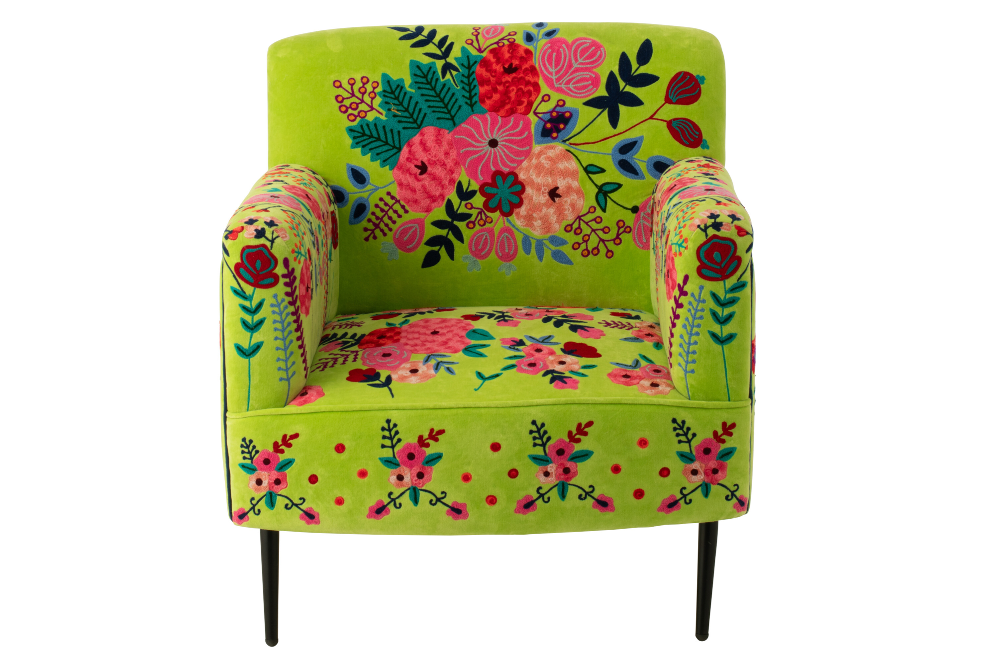 Fauteuil Bloemen Mangohout Groen