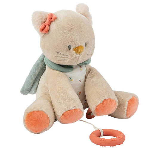 Peluche musicale chat Lana beige - NATTOU