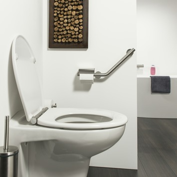 Tiger Toiletborstelhouder Boston Comfort & Safety met Wandbeugel RVS