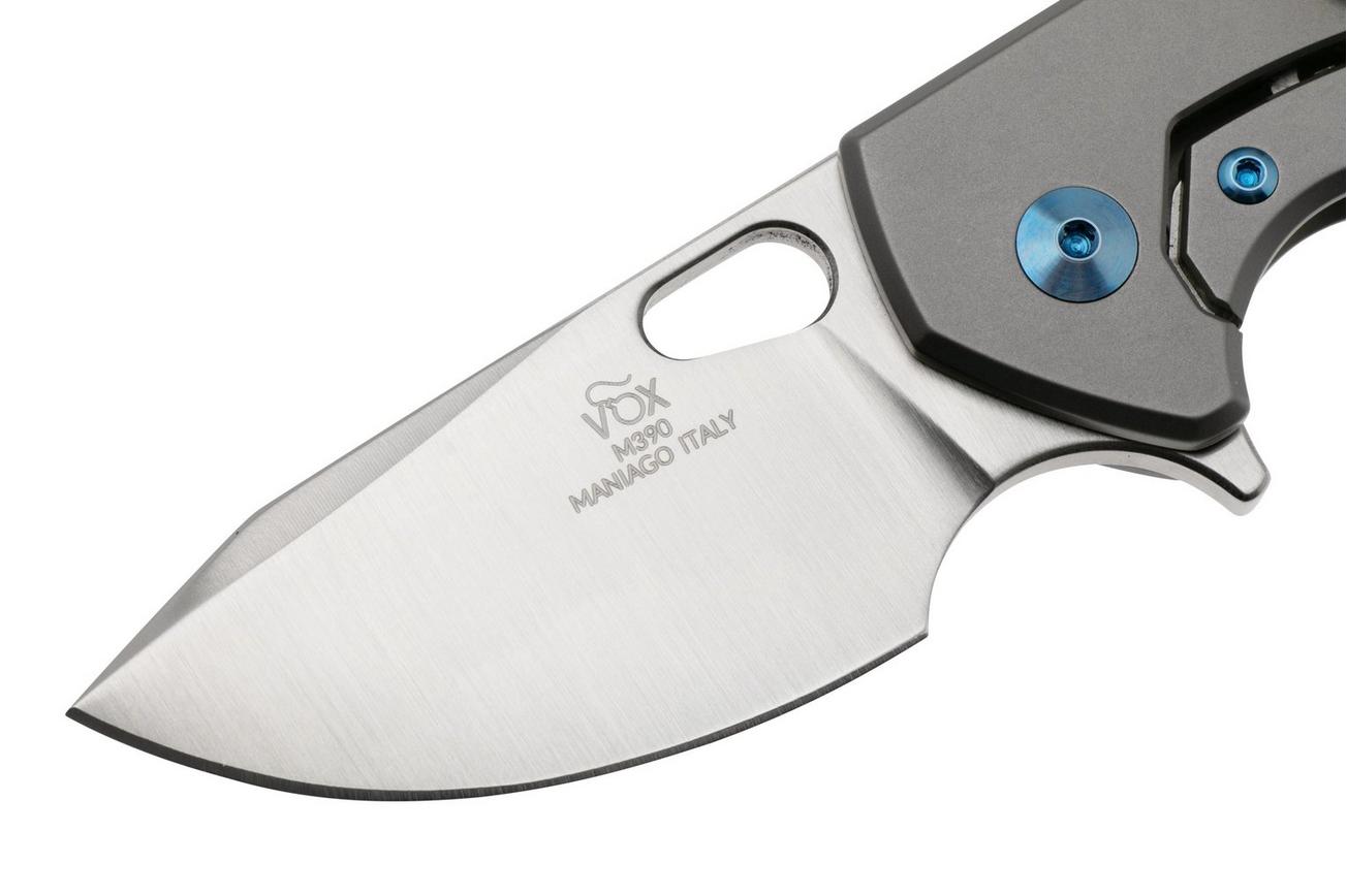 Fox Knives Suru Left Handed FX-526-SXTIBL Satin M390, Bead Blasted Titanium zakmes, Jesper Voxnaes design