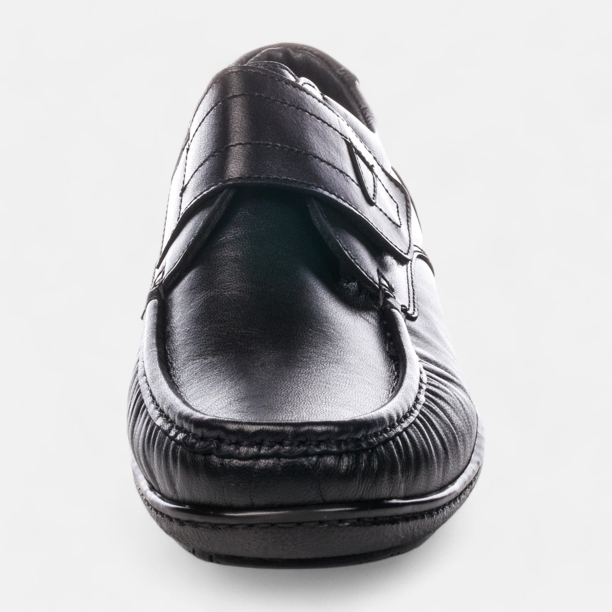 Derbies pieds sensibles Homme en cuir noir