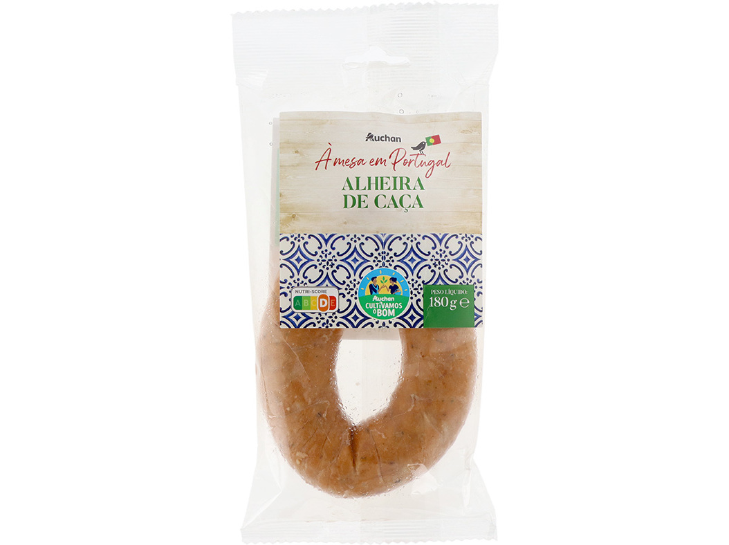 ALHEIRA DE CAÇA AUCHAN À MESA EM PORTUGAL CULTIVAMOS O BOM 180G
