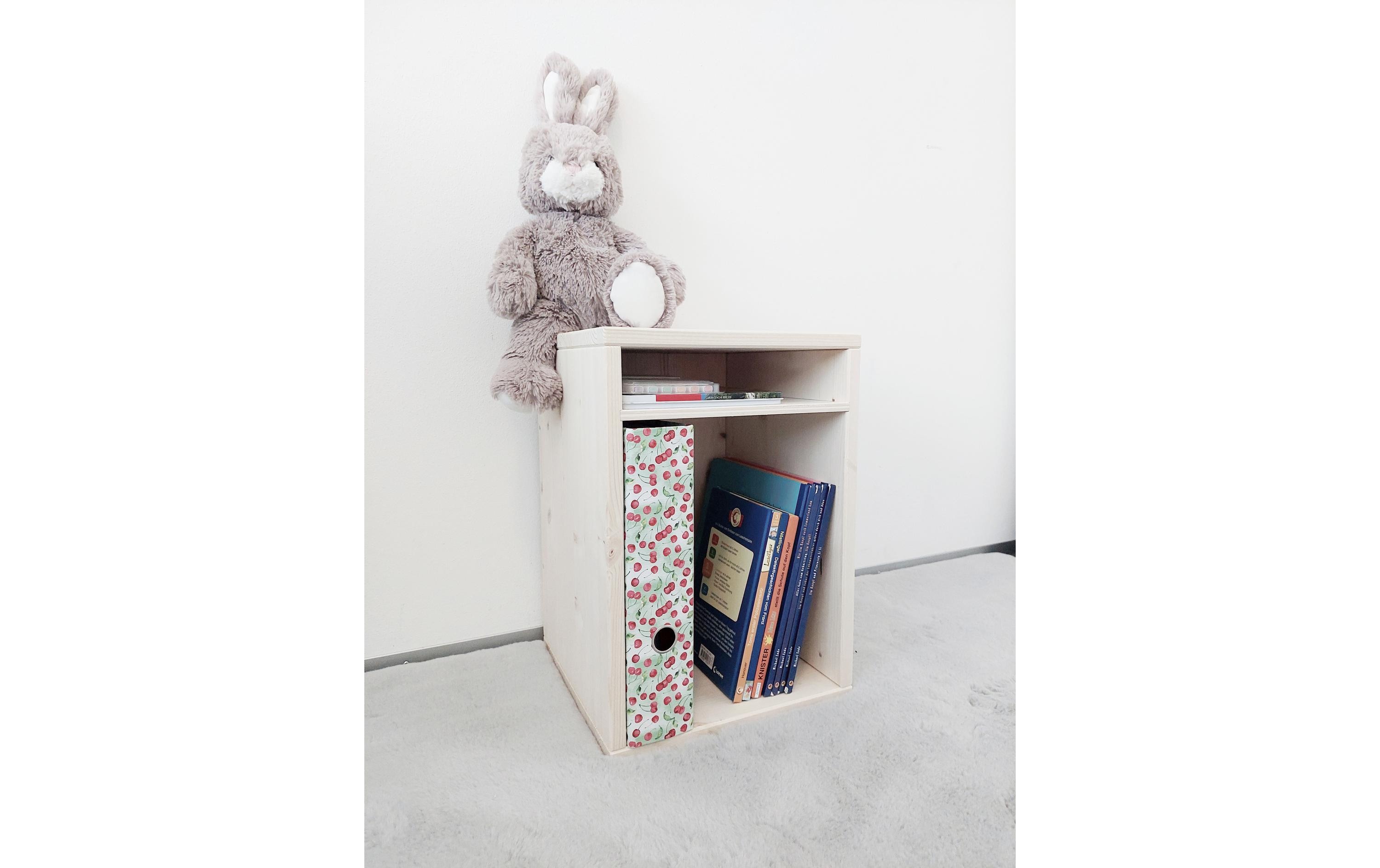 Hocker Sitz- und Aufbewahrungshocker NatureHocker mit Ablage für Schule und Kindergarten – perfekt für Churermodell
