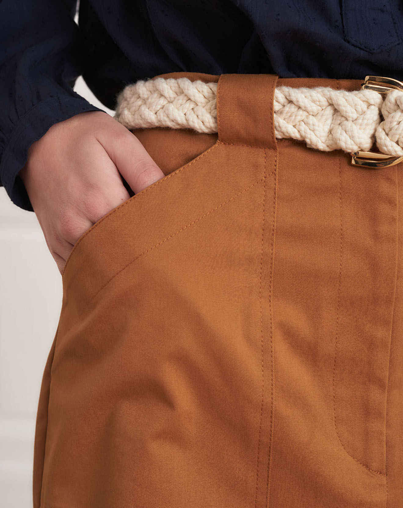 La Petite Francaise Jupe Jordan camel