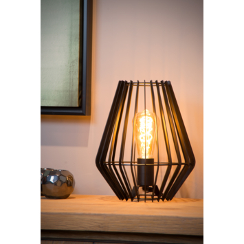 Lucide Reda Tafellamp Zwart H 27cm