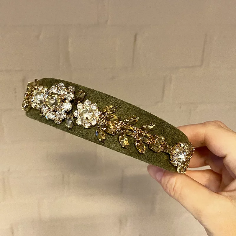 By Stær VITA Hairband - Army With Stone