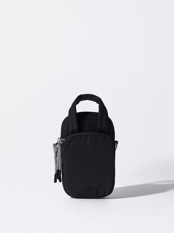 Estojo de nylon para celular - Preto