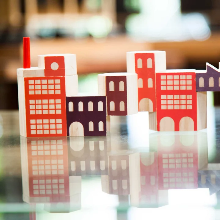 Areaware - Blockitecture, Spielzeug Holz-Architektur, Factory