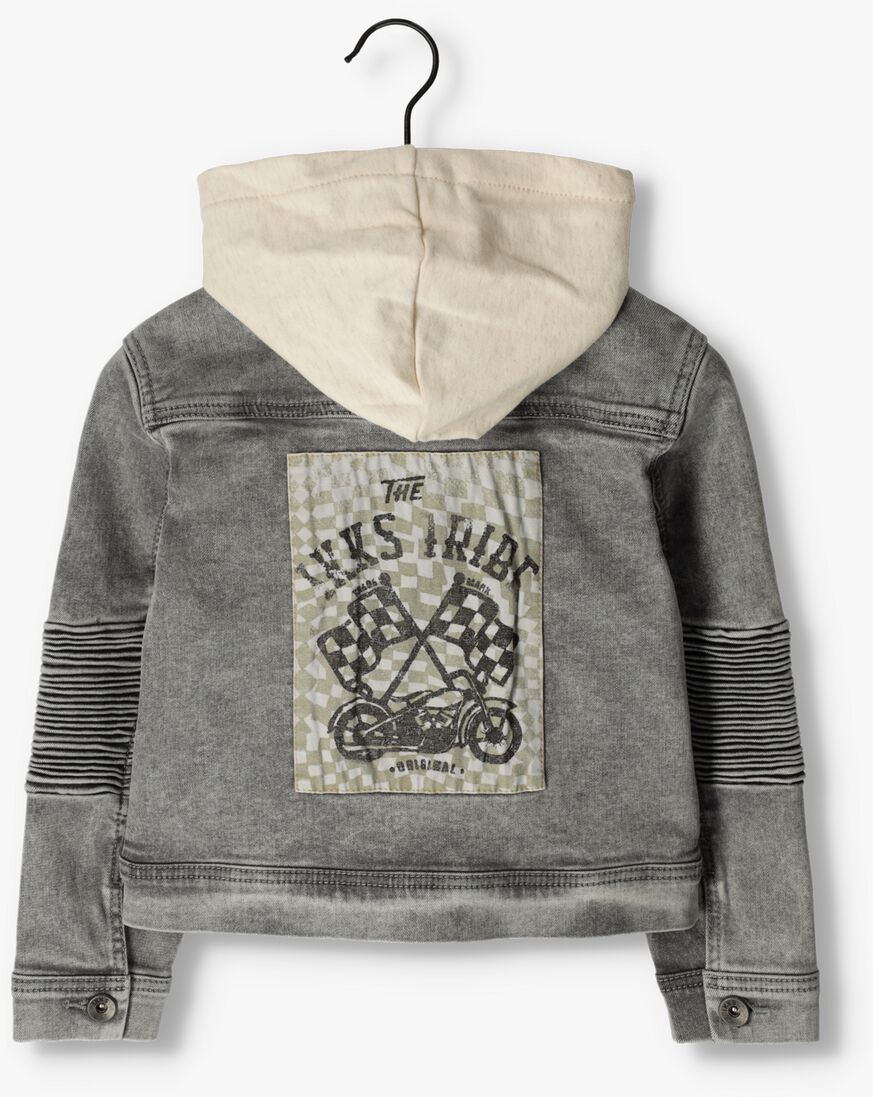IKKS grijze ikks spijkerjas veste denim