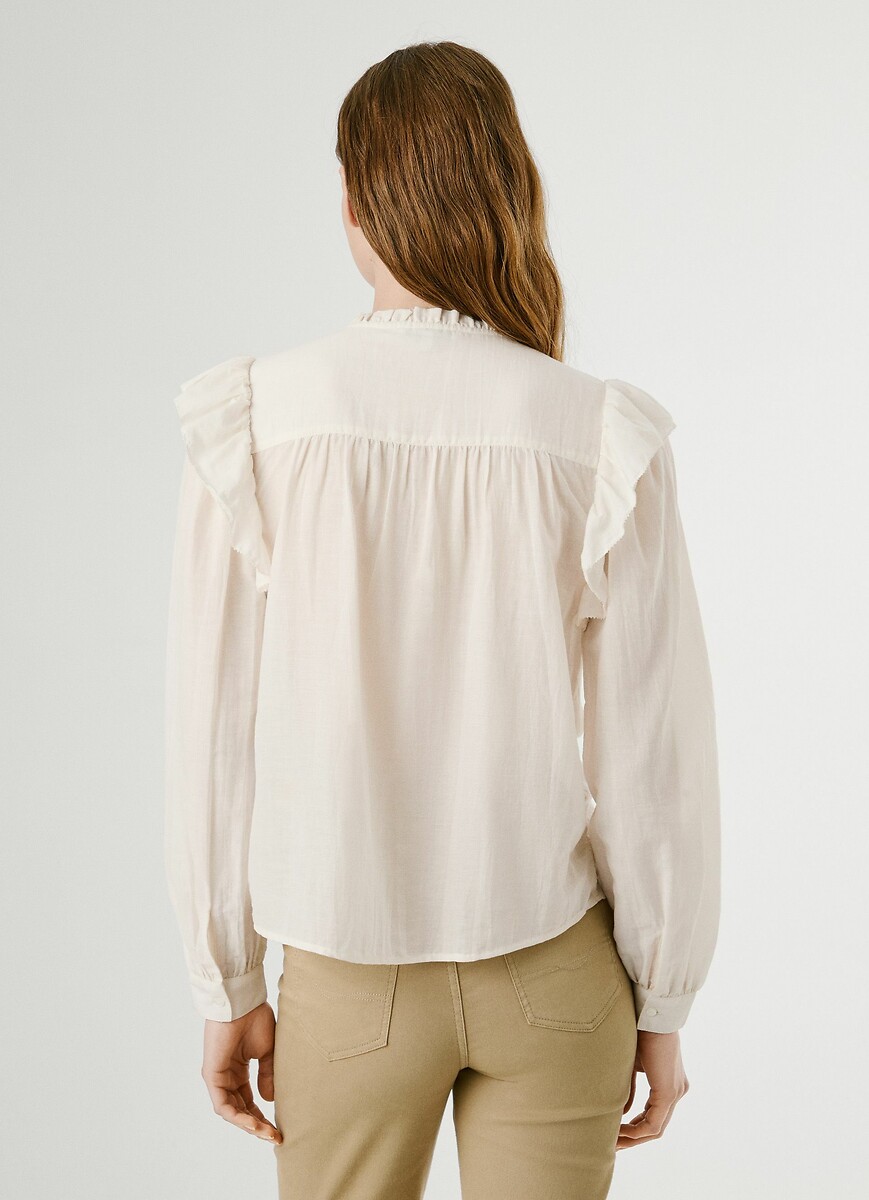 PEPE JEANS<br>Blusa com babados LOIR