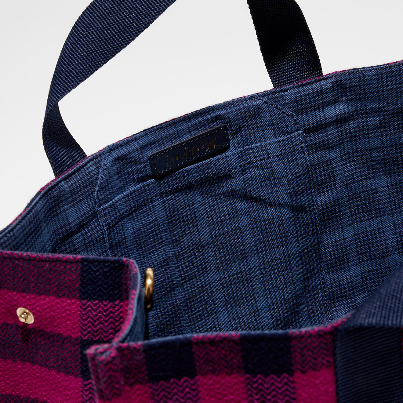 Inouitoosh Sac Shopping 100% Laine Maud fuchsia - 30x42x20 cm