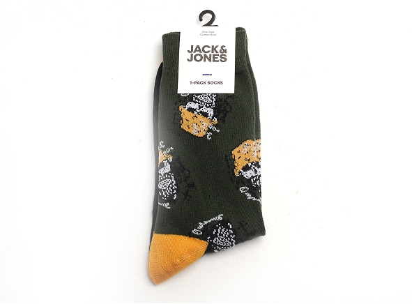 Jack and jones famille accessoires jactrip skulls sock vert