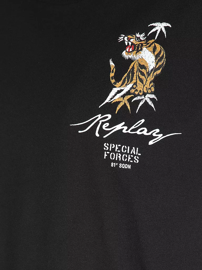 REPLAY T-Shirt schwarz
