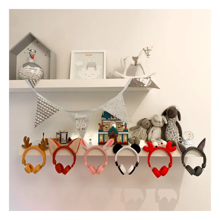 Kidywolf Casque audio filaire enfant Renard | Marron