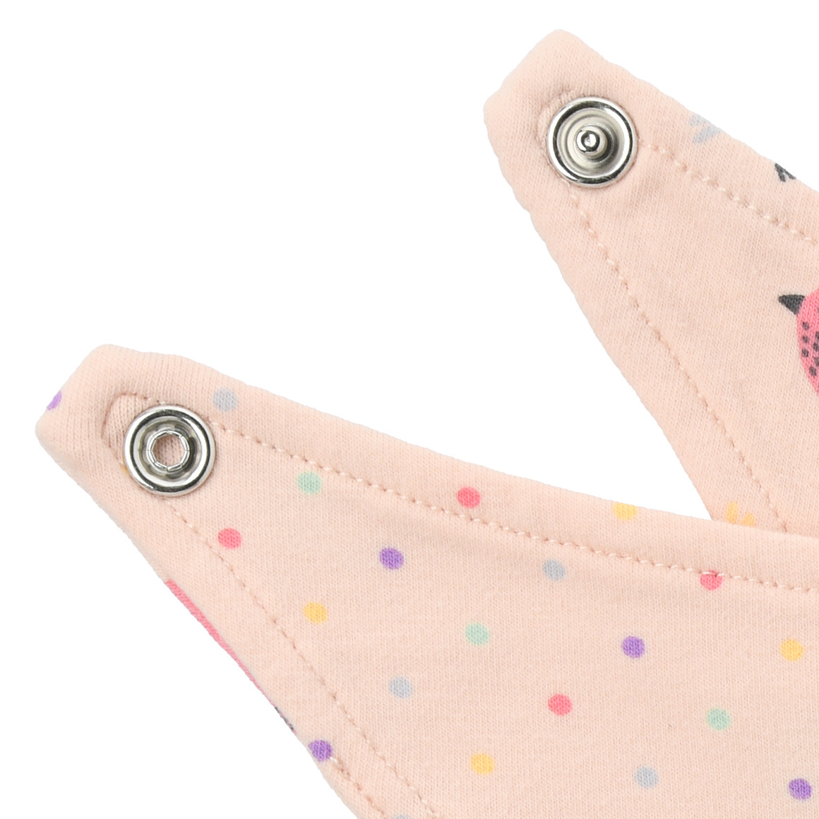 Topomini Baby Bandana mit Vogel Motiven zartrosa