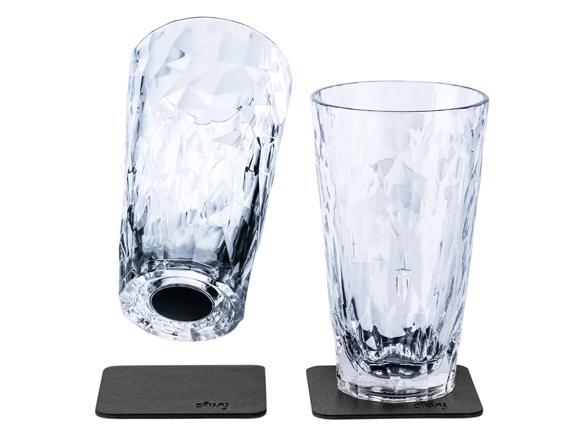 Silwy kunststof magnetische longdrinkglazen