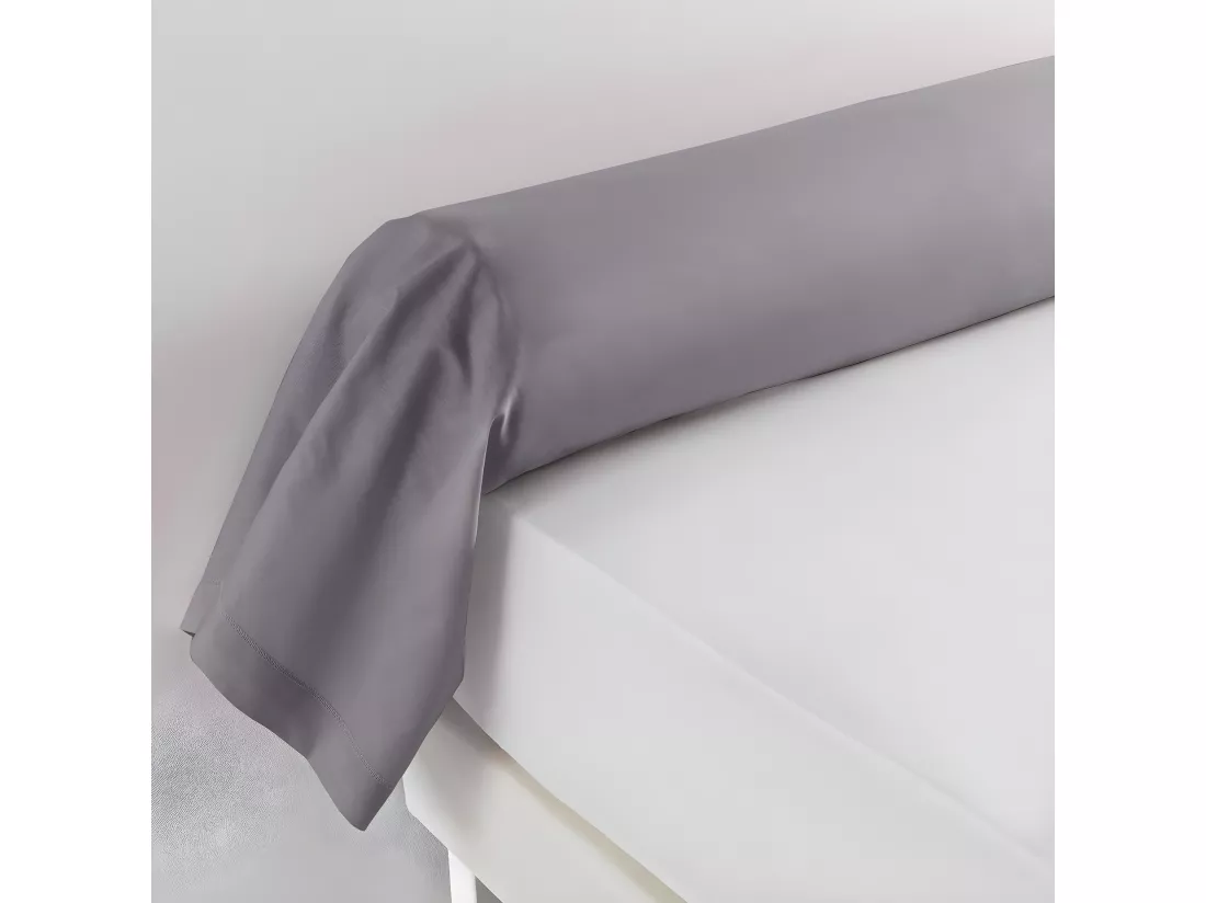 Taie de traversin 85 x 185 cm gris souris